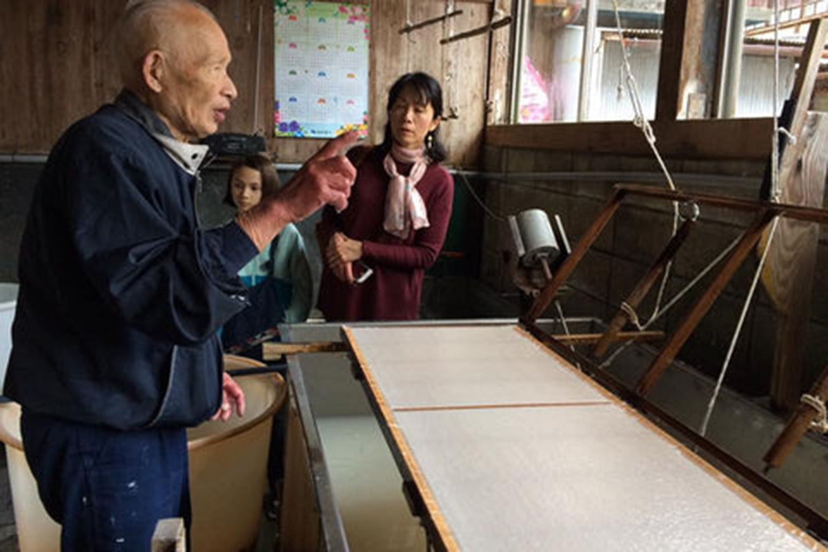 Japan Trip: Paper Making with Mr. Iwano Ichibei