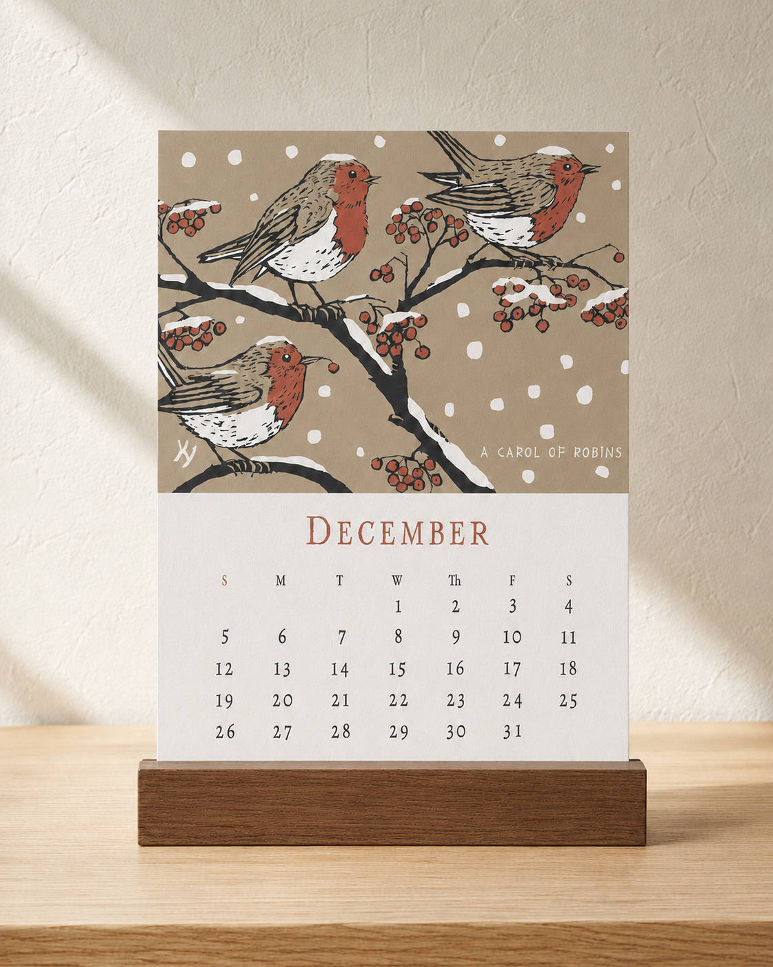 "Animal Almanac" Calendar for 2027 (with Stand) Pre-Order