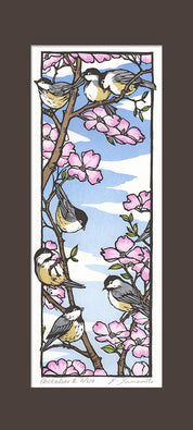 Chickadees (Giclee)