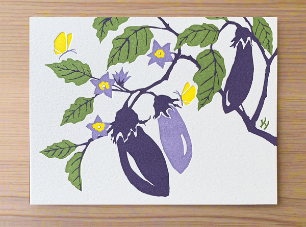 "Eggplant" Correspondence Card