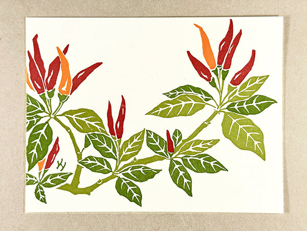 "Chili Peppers" Correspondence Card