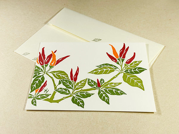 "Chili Peppers" Correspondence Card