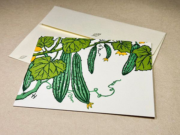 "Cucumber" Correspondence Card