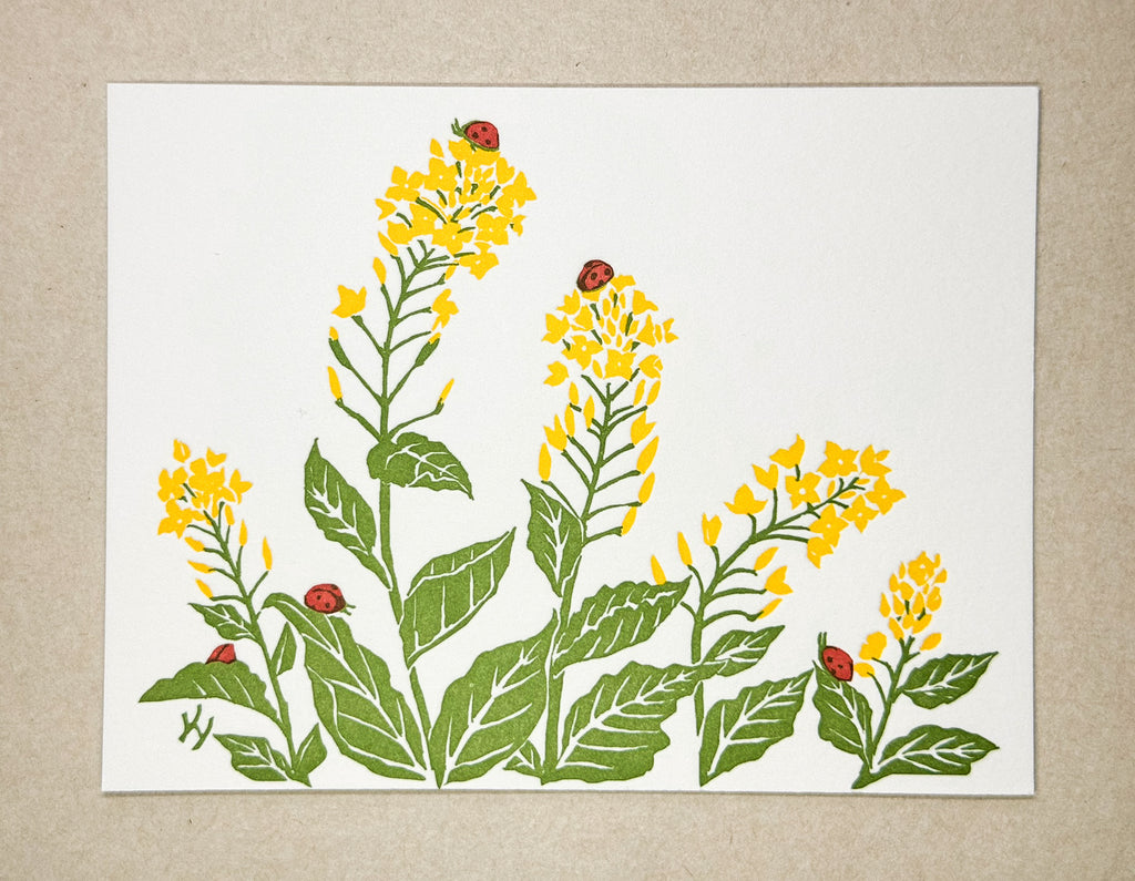 "Rapeseed Blossoms" Correspondence Card