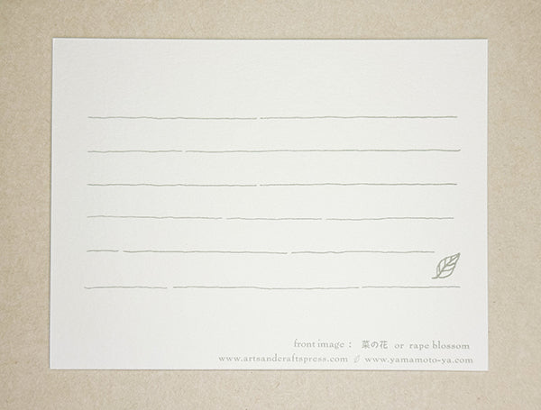 "Rapeseed Blossoms" Correspondence Card