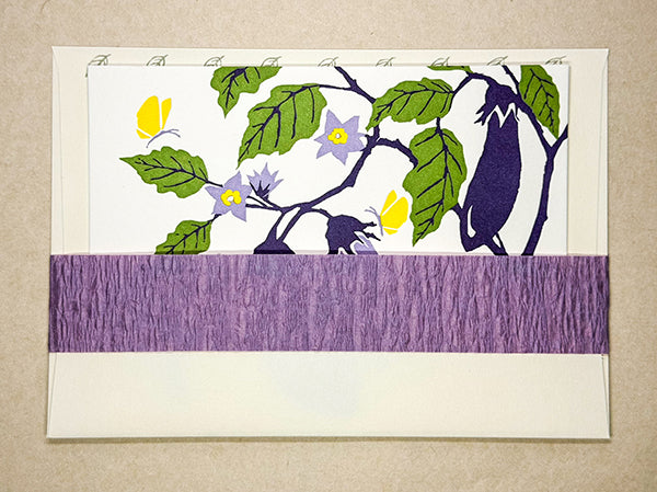 "Eggplant" Correspondence Card