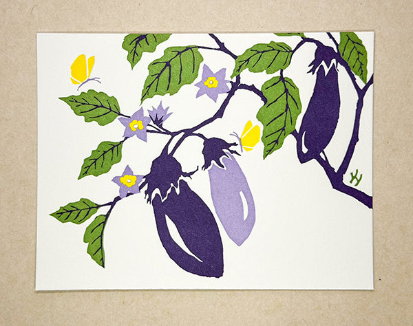 "Eggplant" Correspondence Card