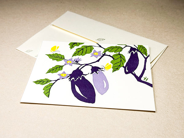 "Eggplant" Correspondence Card