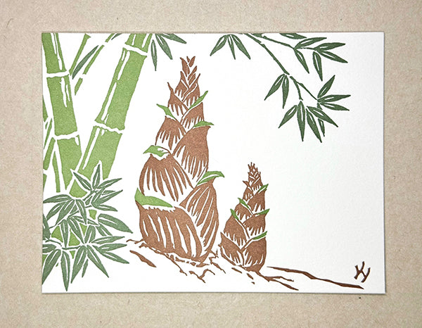 "Bamboo Shoot" Correspondence Card