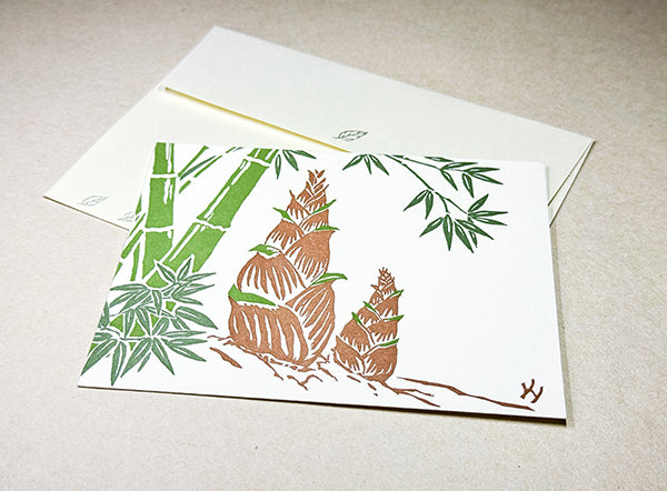 "Bamboo Shoot" Correspondence Card