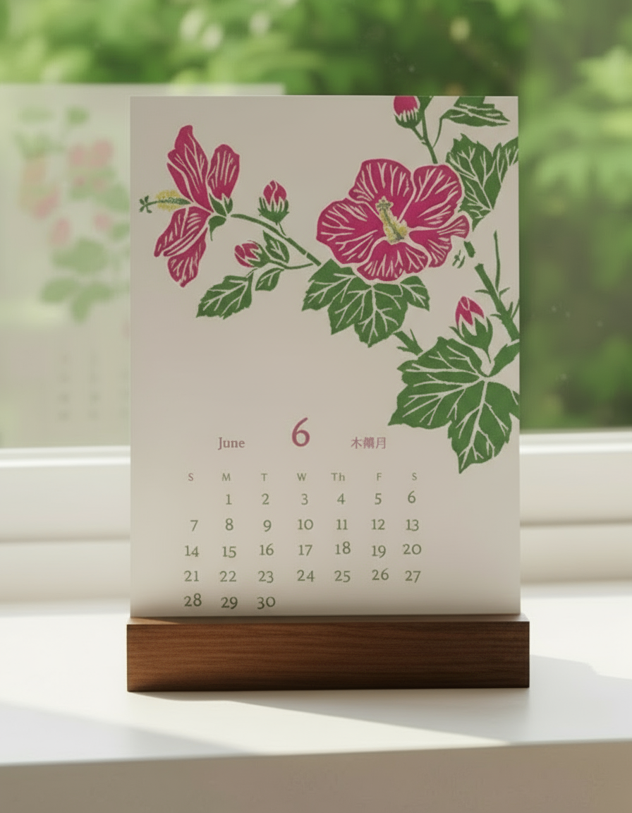 "Healing Botanicals" Calendar for 2026 (with Stand)