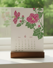 "Healing Botanicals" Calendar for 2026 (with Stand)