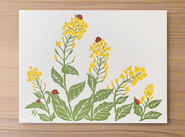 "Rapeseed Blossoms" Correspondence Card