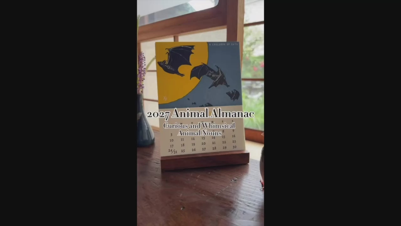 "Animal Almanac" Calendar for 2027 (without Stand) Pre-Order