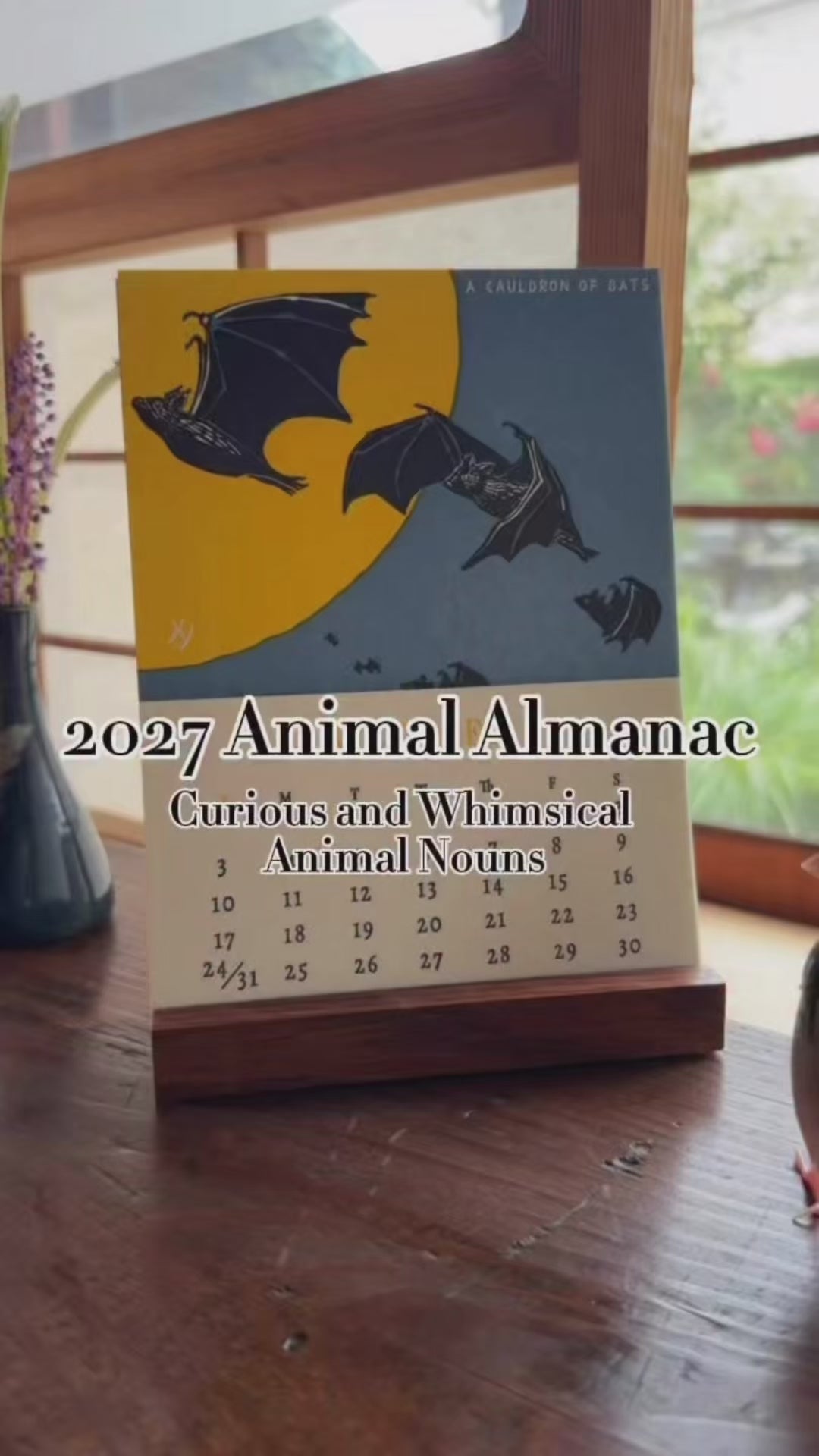 "Animal Almanac" Calendar for 2027 (with Stand)