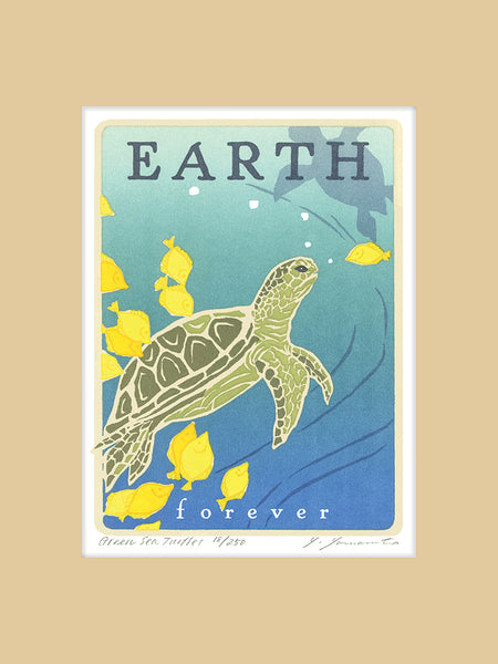 Green Sea Turtle - Earth Forever