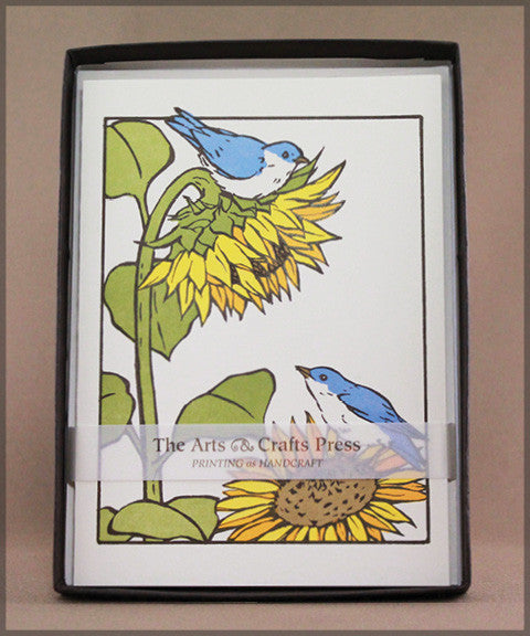 Sunflower & Bluebird